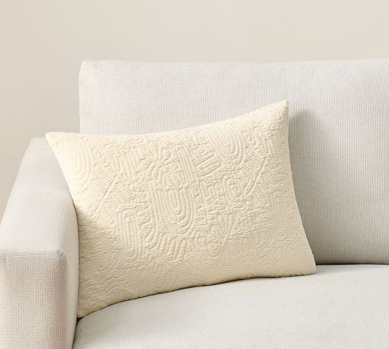 Chenille Jacquard Lumbar Pillow