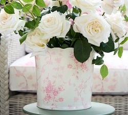 LoveShackFancy Rose Ceramic Cachepot