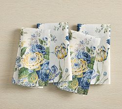 Calla Bloom Cotton Napkins - Set of 4