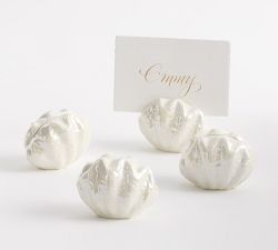 Pearlescent Shell Place Card Holders - Set of 4