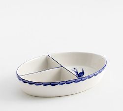 Puebla Porcelain Triple Divided Serving Platter