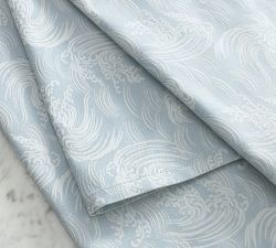 Ocean Waves Cotton Tea Towels - Set of 2