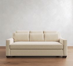 Open Box: York Slope Arm Deep Seat Sofa (81"), 3X1 - Performance Boucle Oatmeal