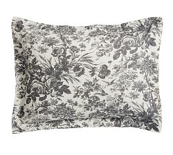 Open Box: Sorrel Toile Shams, Standard, Set of 2 - Charcoal