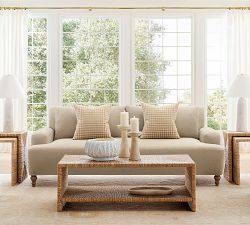 Malibu Rectangular Woven Coffee Table (48")