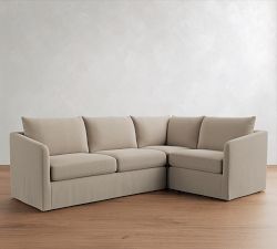 Charlotte Slipcovered 3-Piece Sectional (100")