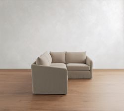 Charlotte Slipcovered 3-Piece Sectional (100")