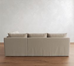 Charlotte Slipcovered 3-Piece Sectional (100")