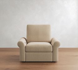 PB Comfort Modern Roll Arm Recliner