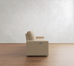 PB Comfort Modern Square Arm Power Reclining Sofa (79"&ndash;112")