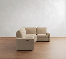 PB Comfort Modern Square Arm Power Reclining Reversible Wedge Sectional (120")