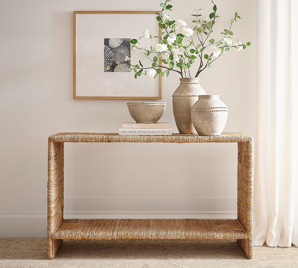 Malibu Woven Console Table (50") by Pottery Barn