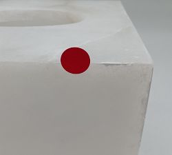 Open Box: Alabaster Tissue Box Cover - White