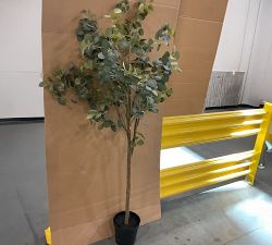 Open Box: Faux Silver Dollar Eucalyptus Tree (7')