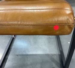 Open Box: Sabina Leather Desk Chair - Camel, Black