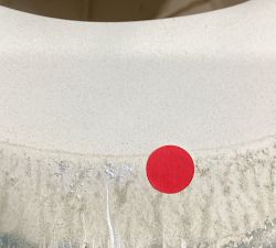 Open Box: Willow Ceramic Round Outdoor Accent Table (13") - Navy