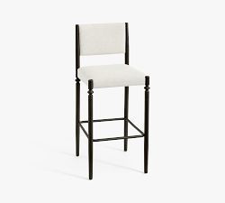 Estelle Upholstered Metal Stool