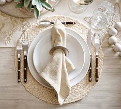 Larkin Stoneware Dinner Plates - Set of 4