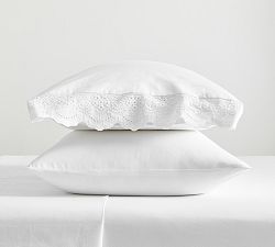 Eyelet Pillowcases - Set of 2
