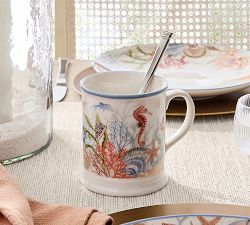 Enchanted Sea Stoneware Mugs - Set of 4