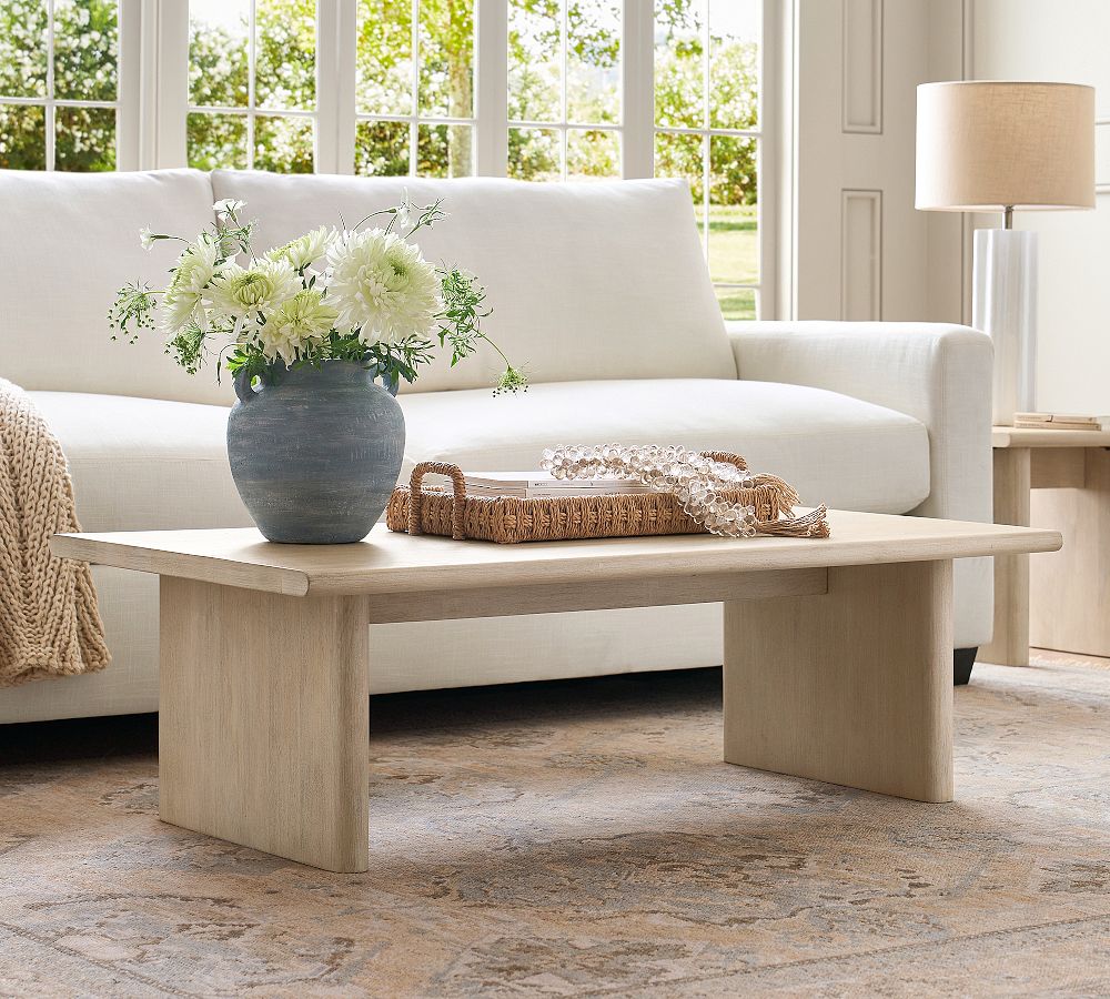 Cayman Rectangular Coffee Table (47") by Pottery Barn