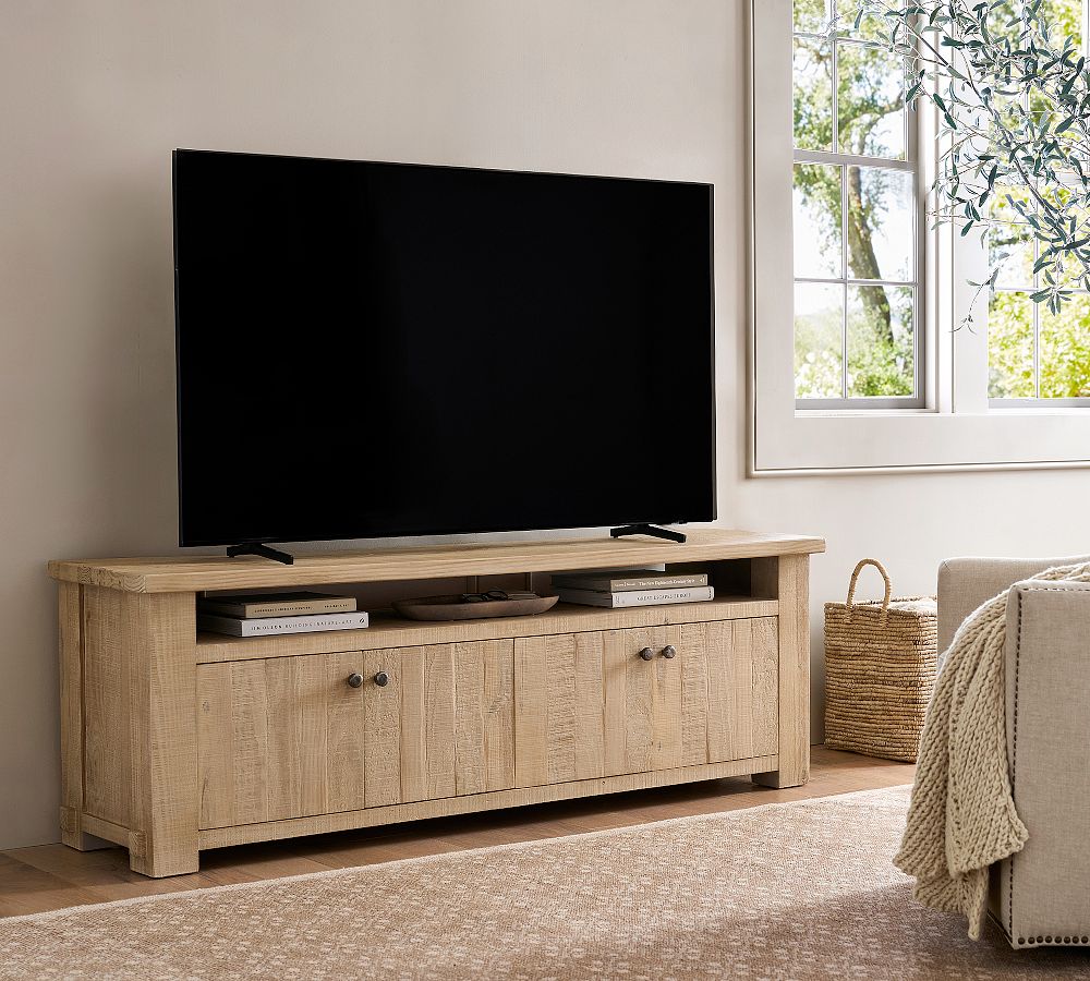 Farmhouse Trestle Media Console (72") by Pottery Barn