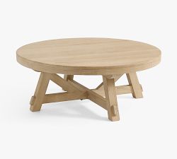 Farmhouse Trestle Round Coffee Table (44")