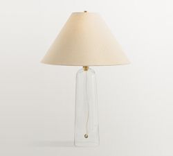 Marlo Clear Glass Table Lamp (26")