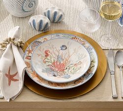 Enchanted Sea Stoneware Salad Plates - Set of 4