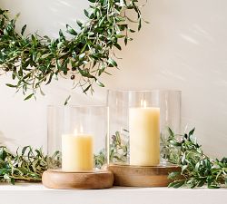 Laguna Mango Wood Hurricane Candle Holder