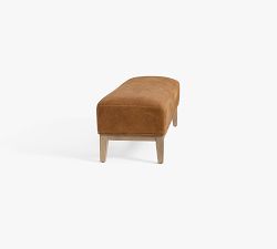 Edgewood Leather Bench