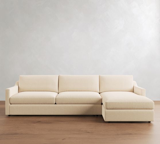 Beaumont Chaise Sectional (122"-140") by Pottery Barn