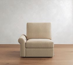 Build Your Own PB Comfort Modern Roll Arm Reclining Sectional