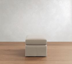 Charlotte Slipcovered Modular Sectional Ottoman