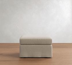 Charlotte Slipcovered Ottoman