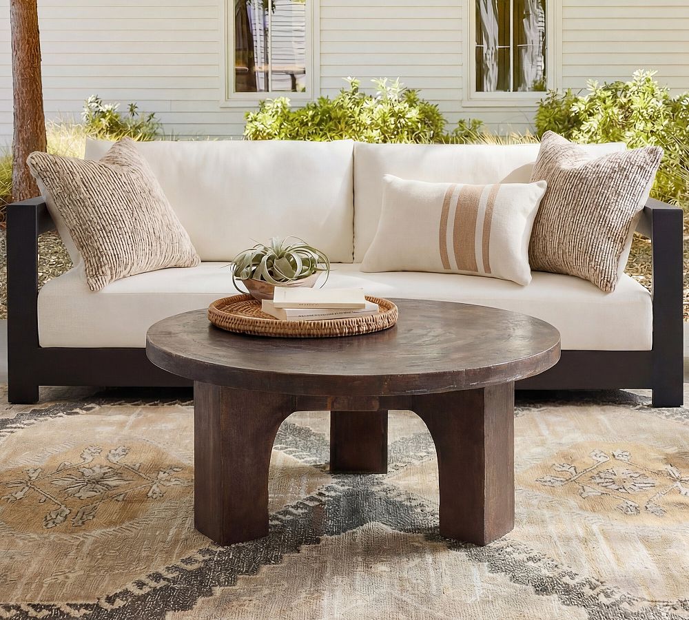 Marsh Iron Round Coffee Table (38") by Pottery Barn