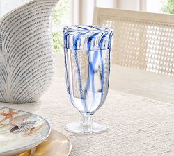 Elias Stripe Goblets - Set of 4