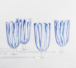 Elias Stripe Goblets - Set of 4