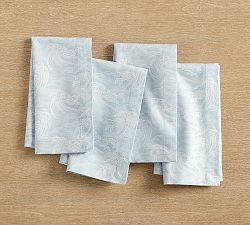 Ocean Waves Cotton Napkins - Set of 4
