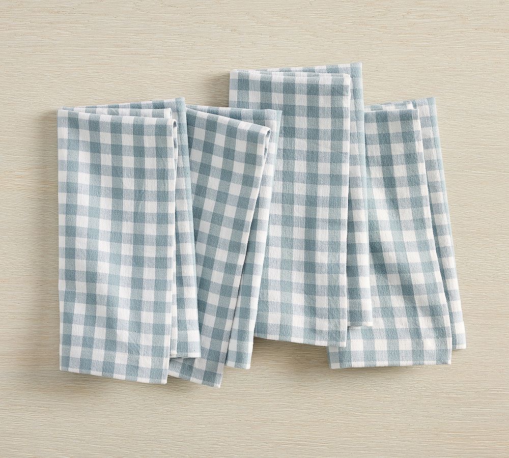Baxter Gingham Cotton Napkins - Set of 4