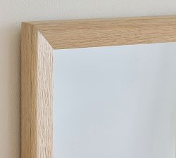 Blair Herringbone Rectangle Mirror With Shelf
