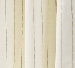 Isle Embroidered Striped Curtain