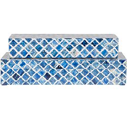 Open Box: Gabriella Bone Decorative Box, Set of 2 - Blue