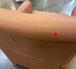 Open Box: Irving Roll Arm Leather Manual Recliner without Nailheads (38") - Mason Pebble Caramel, Seadrift