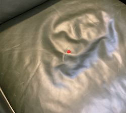 Open Box: Tyler Square Arm Leather Manual Tall Recliner with Nailheads (41") - Vintage Hunter, Espresso