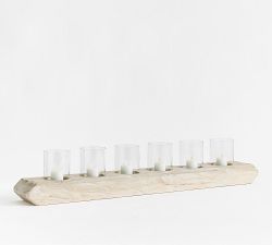 Wood Candle Holder Centerpiece