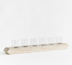 Wood Candle Holder Centerpiece