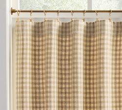 Blaine Check Café Curtain - Set of 2