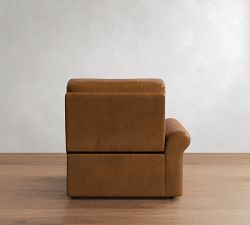 Build Your Own PB Comfort Modern Roll Arm Leather Reclining Sectional