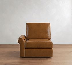 Build Your Own PB Comfort Modern Roll Arm Leather Reclining Sectional